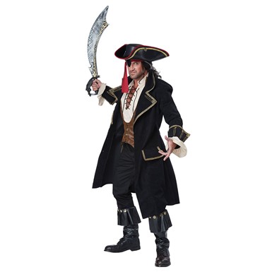 mens deluxe pirate captain halloween costume