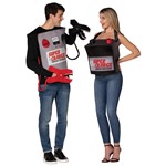 Adult Battery and Jumper Cables Couple Halloween Costume