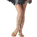 Adult Gold Goddess Sandals for Halloween Costume