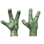 Adult Green Alien Hands Costume Accessory