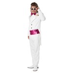 Adult White Suit 80's Prom Date Mens Costume