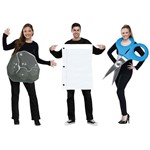 Adults Rock, Paper, Scissor Group Halloween Costume