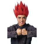 Anime Fighter Red Wig Cosplay Costume Accessory