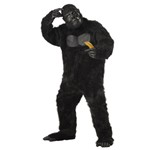 Black Gorilla Monkey Ape Adult Halloween Costume