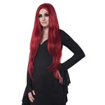 Extra Long Dark Red Witch Cosplay Wig Costume Accessory