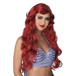 Fairytale Mermaid Princess Long Red Wig Accessory