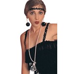 Flapper Girl Long Bead Necklace for Halloween Costume