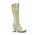 Gold Womens Knee High Go Go Boots