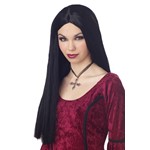 Long Flowing 24" Black Wig for Halloween Costume