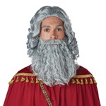 Mens Biblical King Grey Wig and Beard