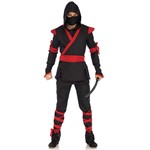 Mens Black & Red Ninja Halloween Costume