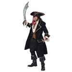 Mens Deluxe Pirate Captain Halloween Costume