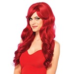 Mermaid Jessica 27" Wavy Red Wig Costume Accessory