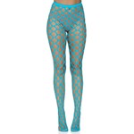 Neon Blue Jumbo Pothole Net Tights Accessory