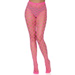 Neon Pink Jumbo Pothole Net Tights Accessory