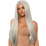 Reality TV Star 33" Center Part Grey Wig Accessory
