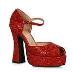 Sparkle Red Glitter Movie Star 5.5" Heel Platforms
