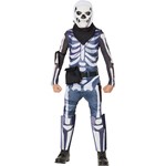 Teen Fortnite Skull Trooper Child Halloween Costume