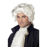 White Colonial Man Wig for Adult Halloween Costume