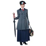 Womens Plus Size English Nanny Mary Poppins Costume