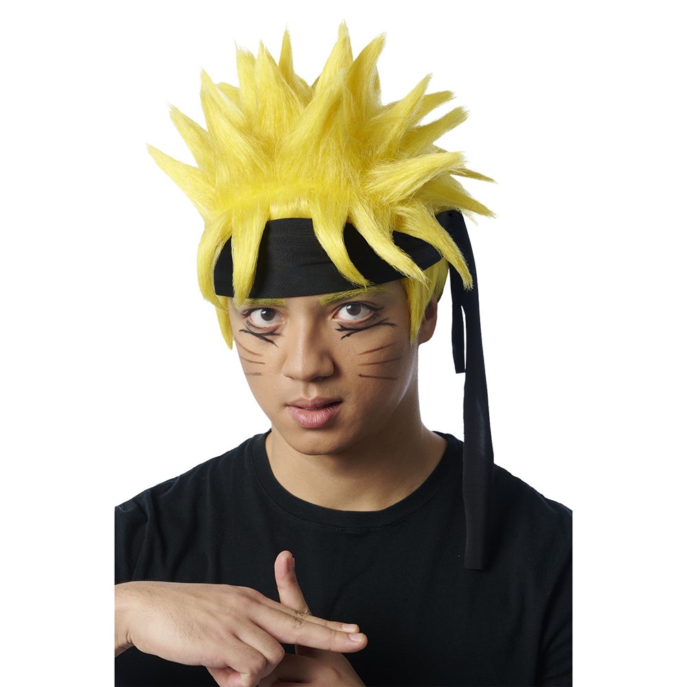 Naruto Headpiece Wig - Naruto Anime Costumes