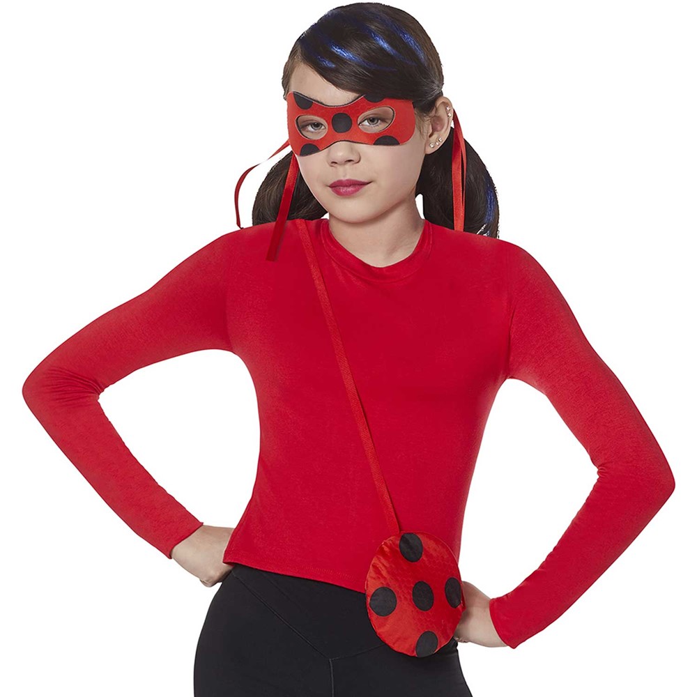 Child Miraculous Ladybug Red/Black Jumpsuit Halloween Costume