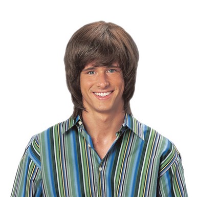 70's Brown Shag Man Wig for Halloween Costume