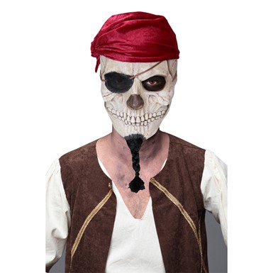 Adult Dead Pirate Skull Halloween Mask