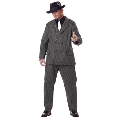 Adult Gangster Suit Big & Tall Halloween Costume