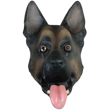 Adult German Shepherd Dog Animal Mask