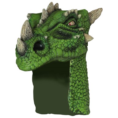 Adult Green Dragon Halloween Helmet