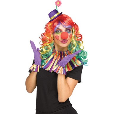 Adult Instant Clown Colorful Costume Kit