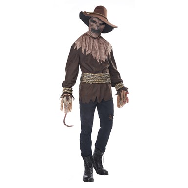 Adult Killer In The Cornfield Scary Scarecrow Costume