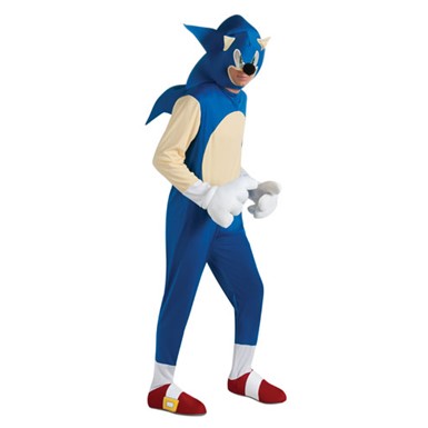 Adult Sonic The Hedgehog Video Game Halloween Costume