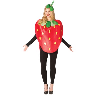 Adult Strawberry Mascot Halloween Costume