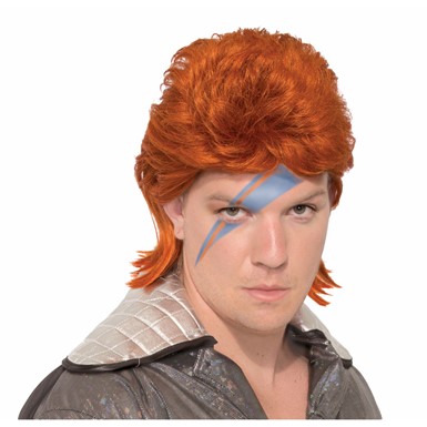 Adult Ziggy Stardust Bowie Costume Wig