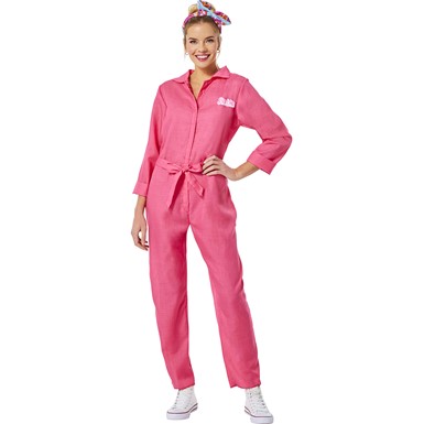 Barbie Movie Pink Jumpsuit Adult Womens Costume
