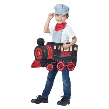 Boys All Aboard Train Conductor Costume size M/L 3T-6T