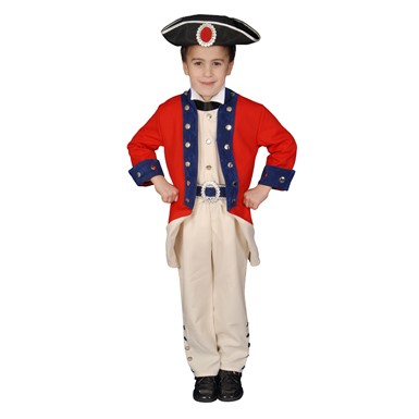 Boys Colonial Soldier Historical Halloween Costume