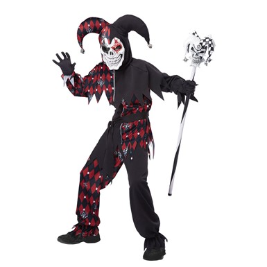 Boys Sinister Jester Halloween Costume