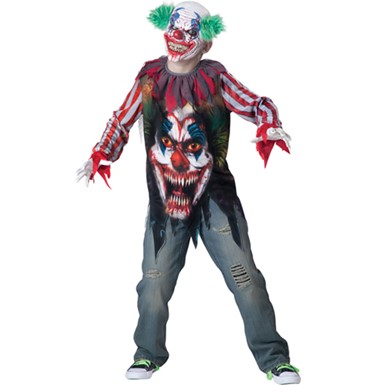 Boys Terror Clown Evil Halloween Costume