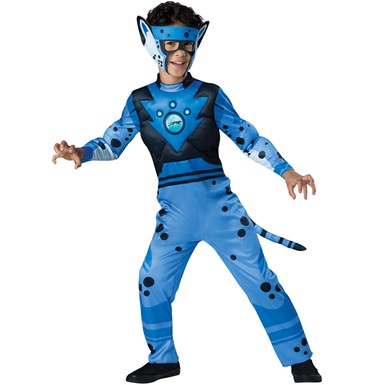 Boys Wild Kratts Blue Cheetah Costume