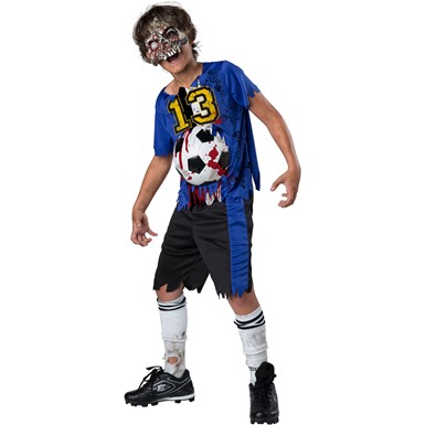 Boys Zombie Goals Soccer Sports Halloween Costume