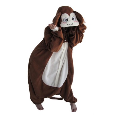 Brown Monkey Mascot Mens Halloween Costume Standard