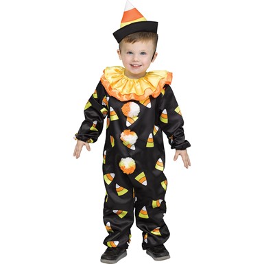 Candy Corn Clown Toddler Halloween Costume