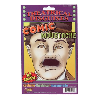 Charlie Chaplin Moustache Halloween Costume Accessory