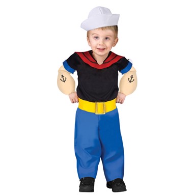 Child Popeye Cartoon Hero Halloween Costume