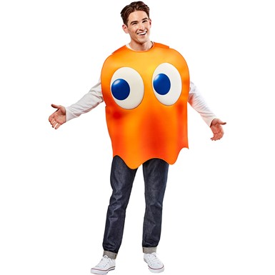 Clyde Orange Pac-Man Monster Adult Costume Size Standard