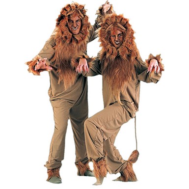 Cowardly Lion Adult Jumpsuit Halloween Costume