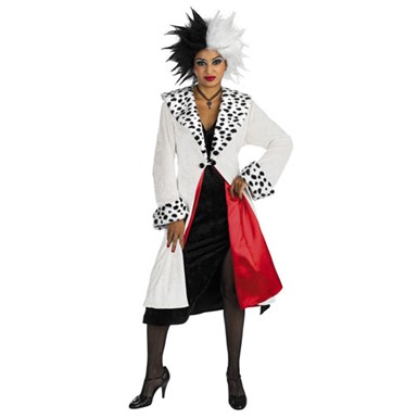 Cruella De Vil Prestige Adult Costume 12-14 LARGE